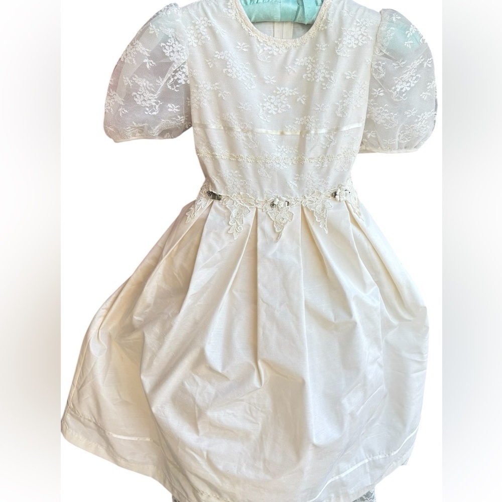 Vintage Bonnie Jean New York Girl's Wedding Flower Girl Bridesmaid Dress